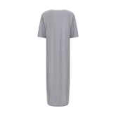 Gray Wool Casual Dress